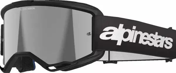 Alpinestars Vision 3 Wordmark Goggles Black / Mirror Silver