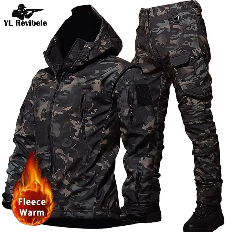 ARMY FORCE Men's Camo Ski Suit (Jacket+Pants)