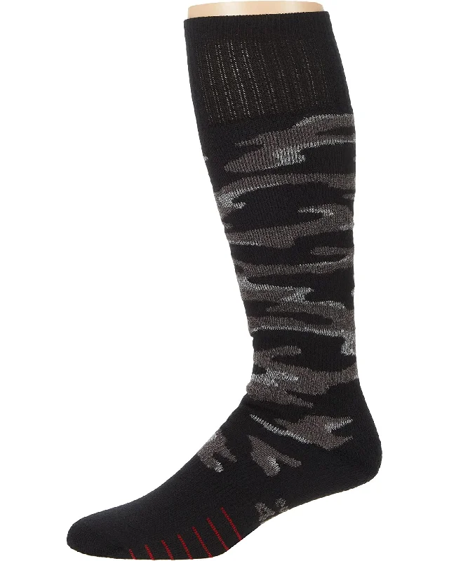 Eurosock Snow Base OTC Ski Sock- Camo Black