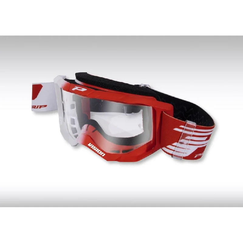 Pro Grip 3300 Goggles White / Red / Clear