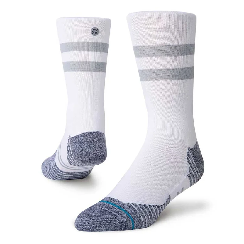 Stance Run Light Crew Sock White