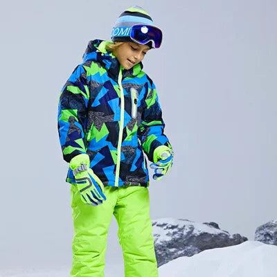 KULUOXING Winter Kids Ski Suit