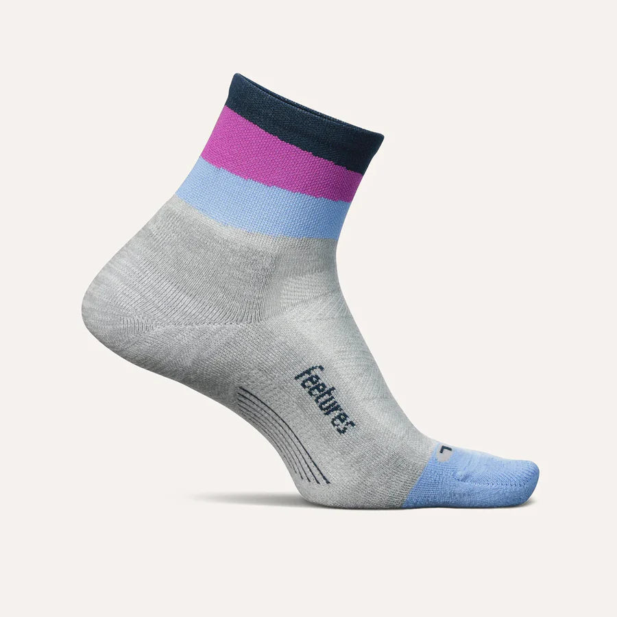 Feetures Elite Light Cushion Quarter Socks Lunar Ascent