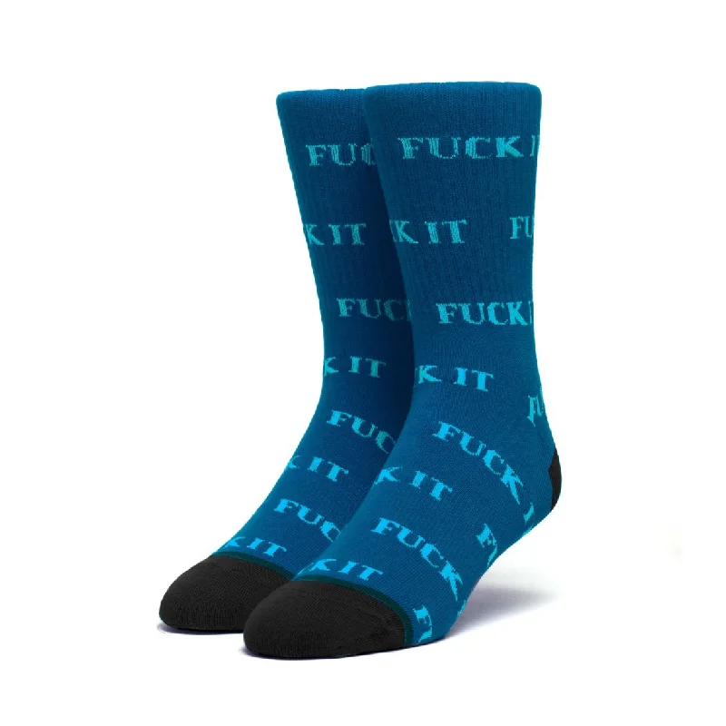 Huf Fuck It Sock Oil Blue