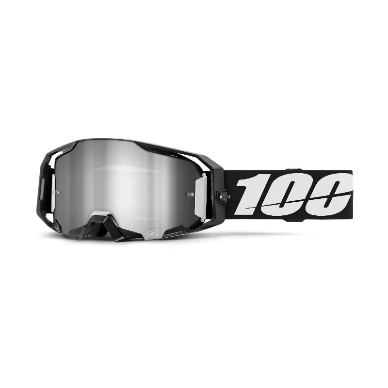 100% ARmatic Goggles Black / Mirror Silver Flash Lens