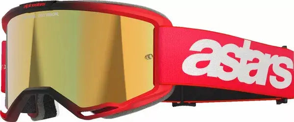 Alpinestars Vision 5 Blaze Goggles Red / Mirror Gold