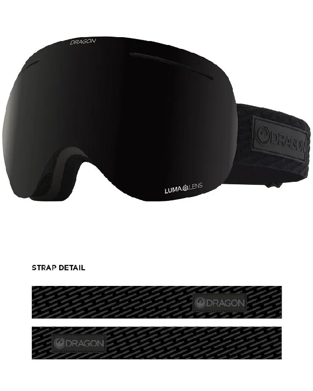 Dragon X1 Snow Goggles Midnight / Lumalens Midnight + Spare Lens