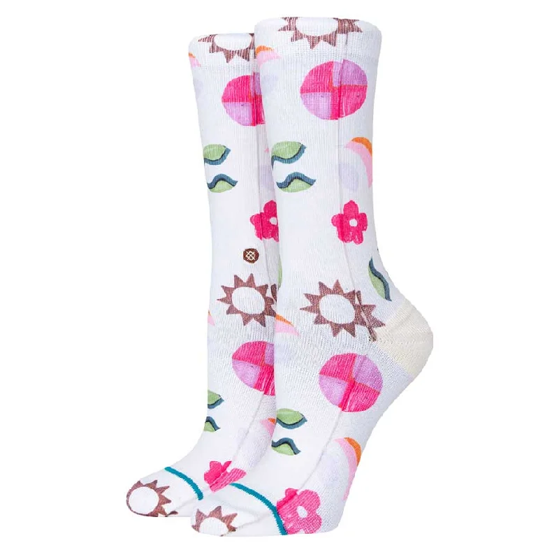 Stance Women's Jazzy Crew Sock Off White