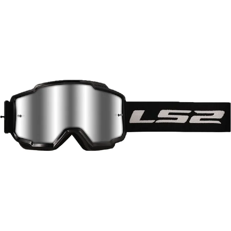 LS2 Charger Goggles Black With Silver Lens