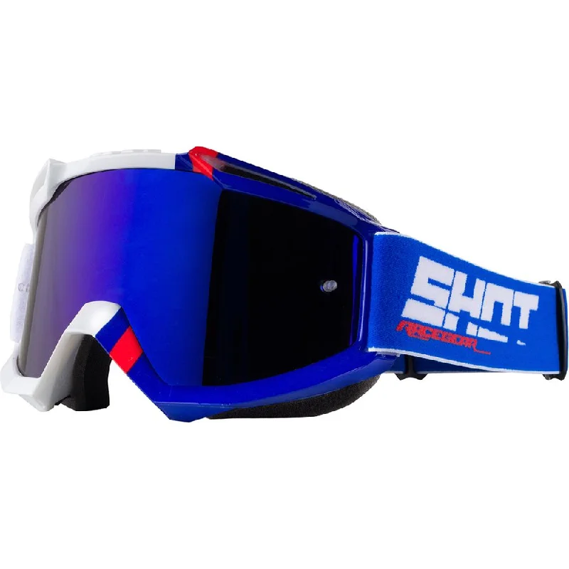 Shot Iris Sound MX Goggles Blue / Red Glossy