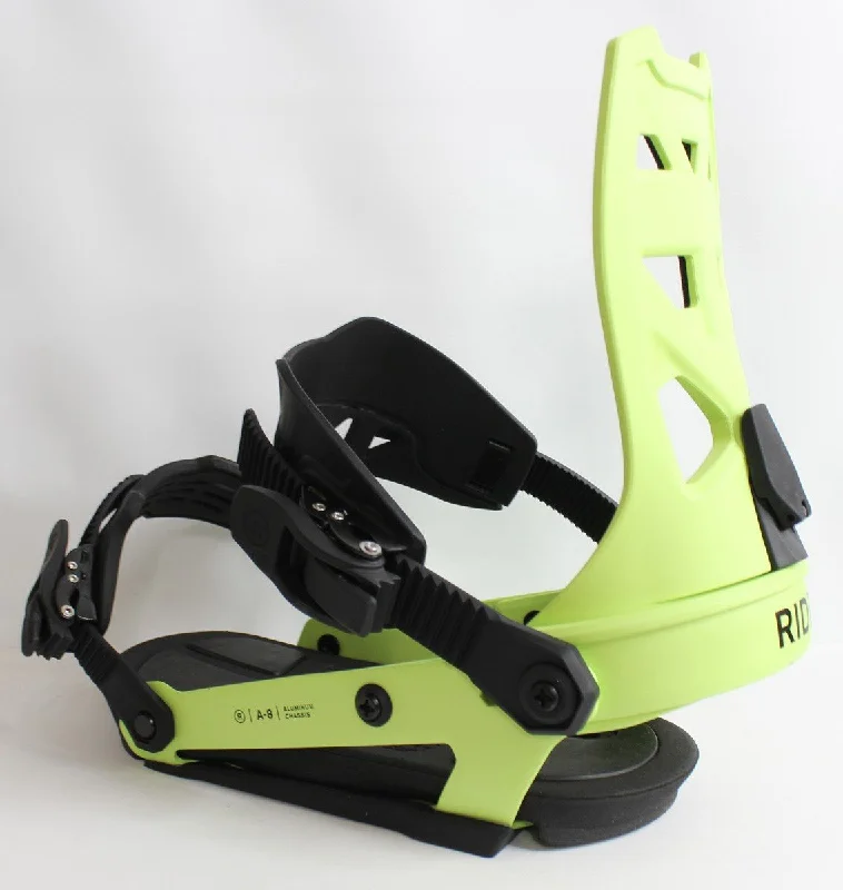 Ride A-8 Snowboard Bindings, Medium (Men's US Size 6-10), Lime 2024 A8 - 77976