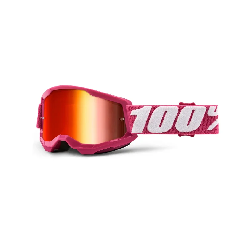 100% Strata 2 Youth Goggles Fletcher / Red Mirror Lens