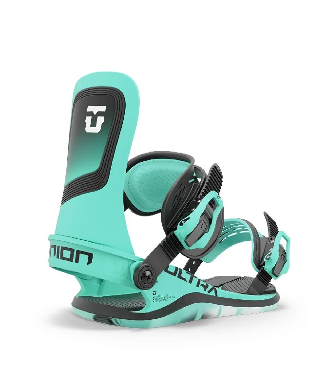 Union Ultra Snowboard Bindings Women's Large (US 9-11) Aqua New 2025