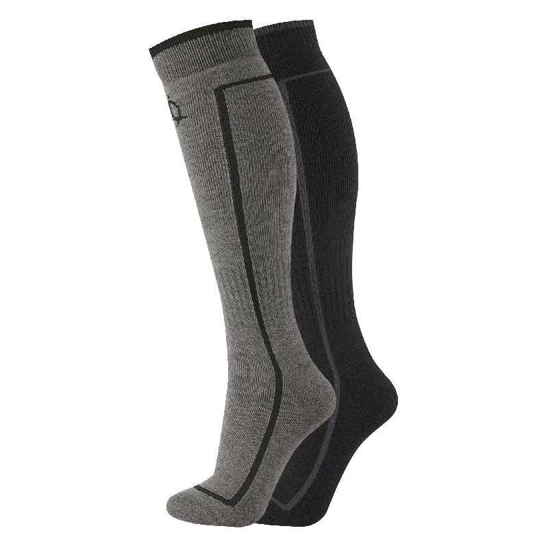 Park-Peak-Piste Performance Ski Sock Twin Pack