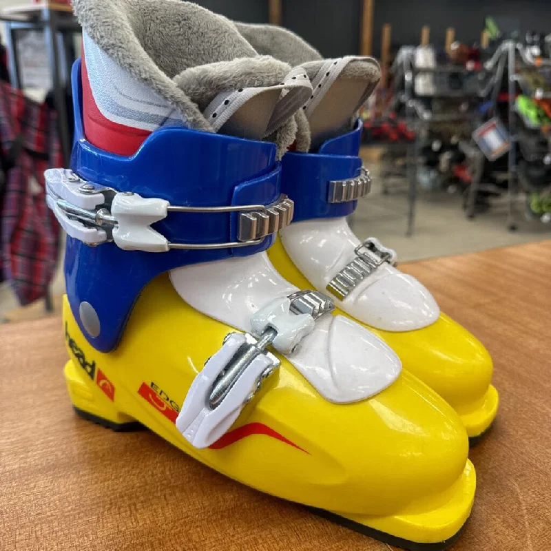 Head- Edge J ski boot- MSRP $125: Yellow/Blue -children-22.0