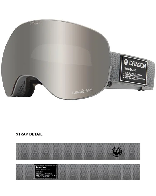 Dragon X2 Snow Goggles Titanium / Lumalens Silver Ion + Spare Lens