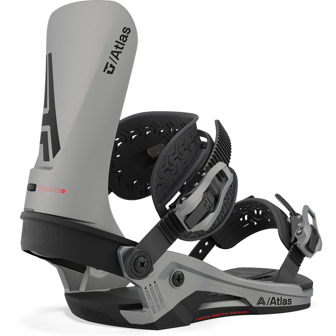 Union Atlas Snowboard Bindings Mens Metallic Silver