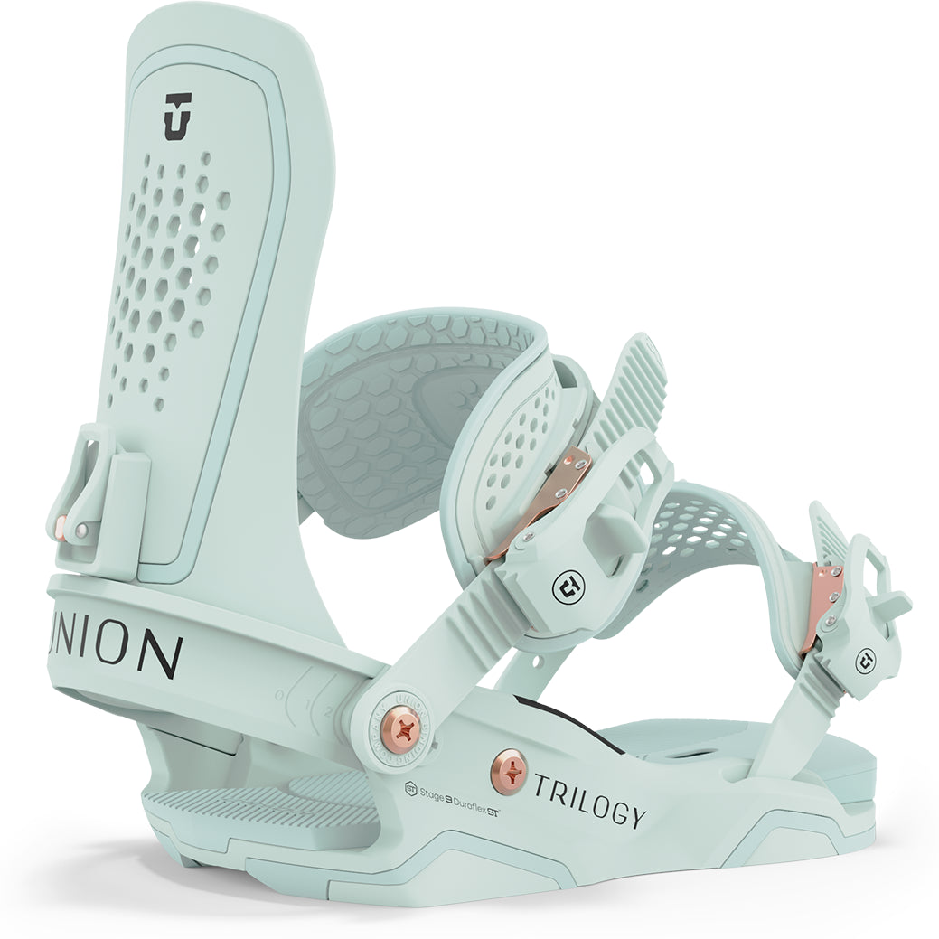 Union Trilogy Snowboard Bindings Womens Seafoam Green