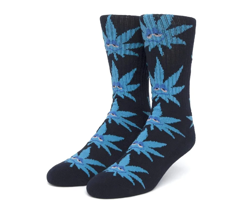 HUF Green Buddy Strains Socks Navy