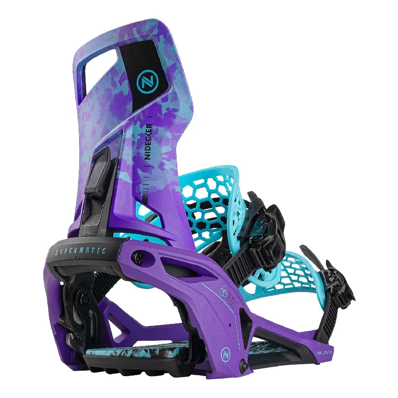 Nidecker Supermatic Snowboard Bindings 2025 Joker Purple