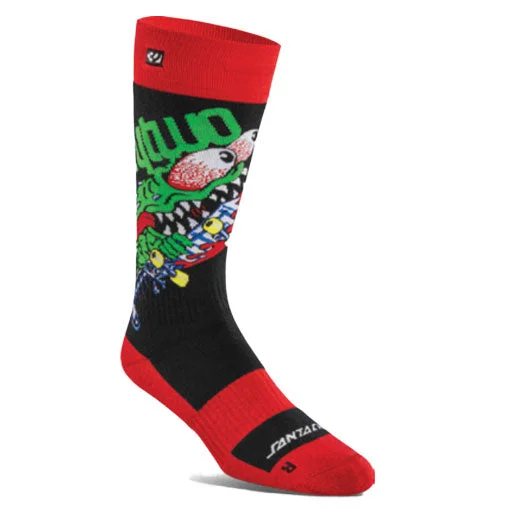 Thirty-Two Men's Santa Cruz Snowboard Sock Red/Black 2024