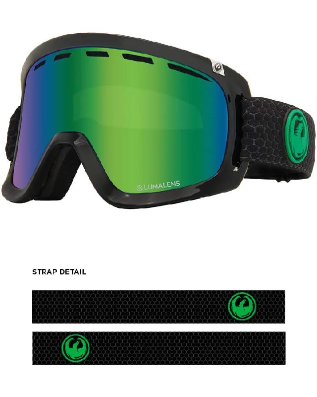 Dragon D1OTG Goggles Split / Lumalens Green Ion