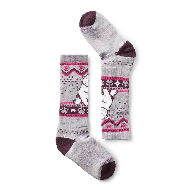 Smartwool Kids Ski Socks - Polar Bear Pattern