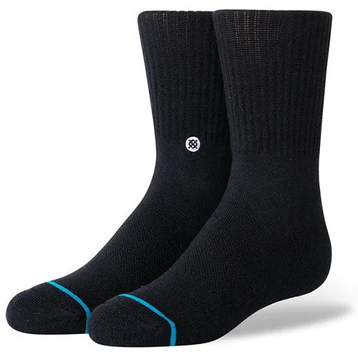 Stance Kids' Stp Icon Crew Sock Black