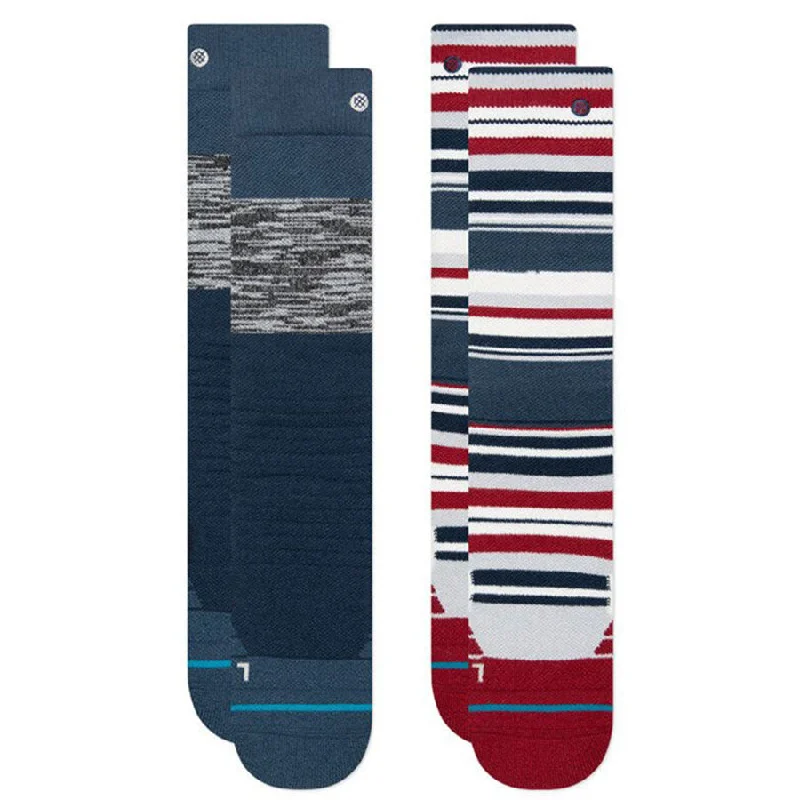 Stance Kids' Block 2-Pack Snow Sock Blue 2023