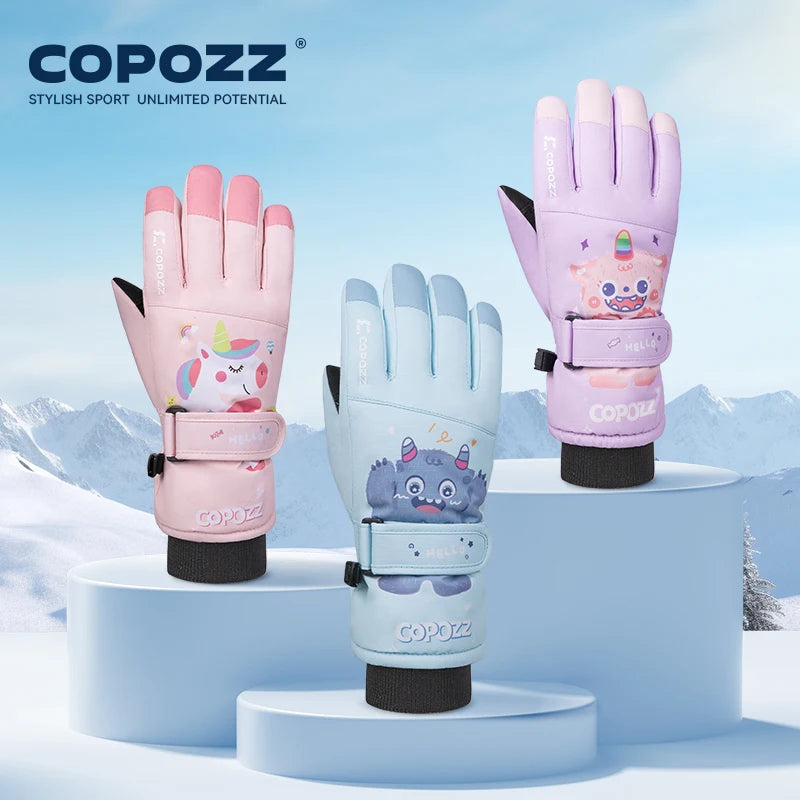 COPOZZ Boys / Girls Ski Gloves